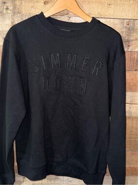 True Cooks Simmer Down Crew Sweatshirt Mens Small Chef